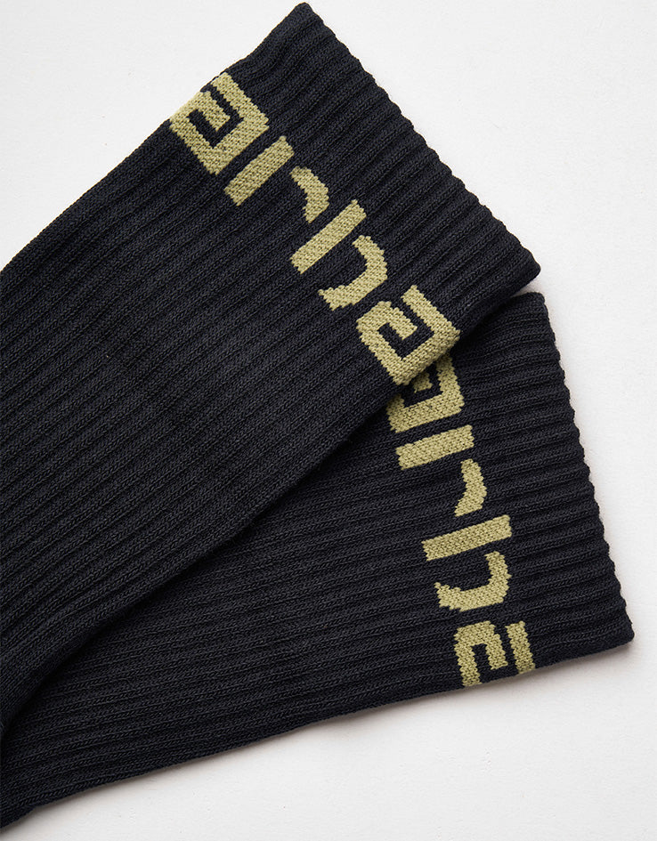 Carhartt WIP Carhartt Crew Socks - Deep Night/Gentle Green - Image 3
