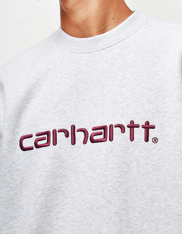 Carhartt WIP Carhartt Sweatshirt - Ash Heather/Rondo - Image 3