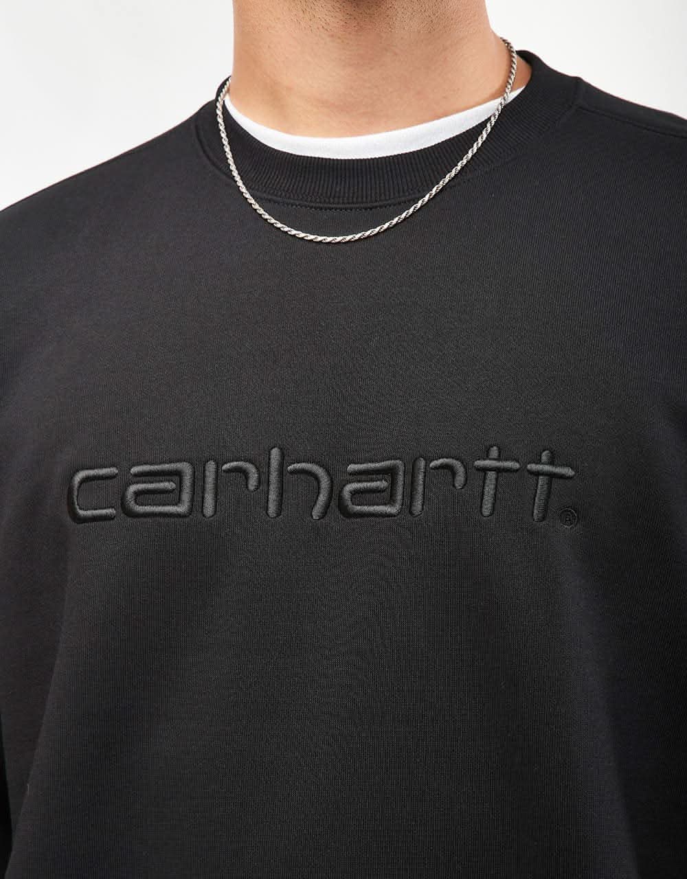 Carhartt WIP Carhartt Sweatshirt - Black/Black - Image 3