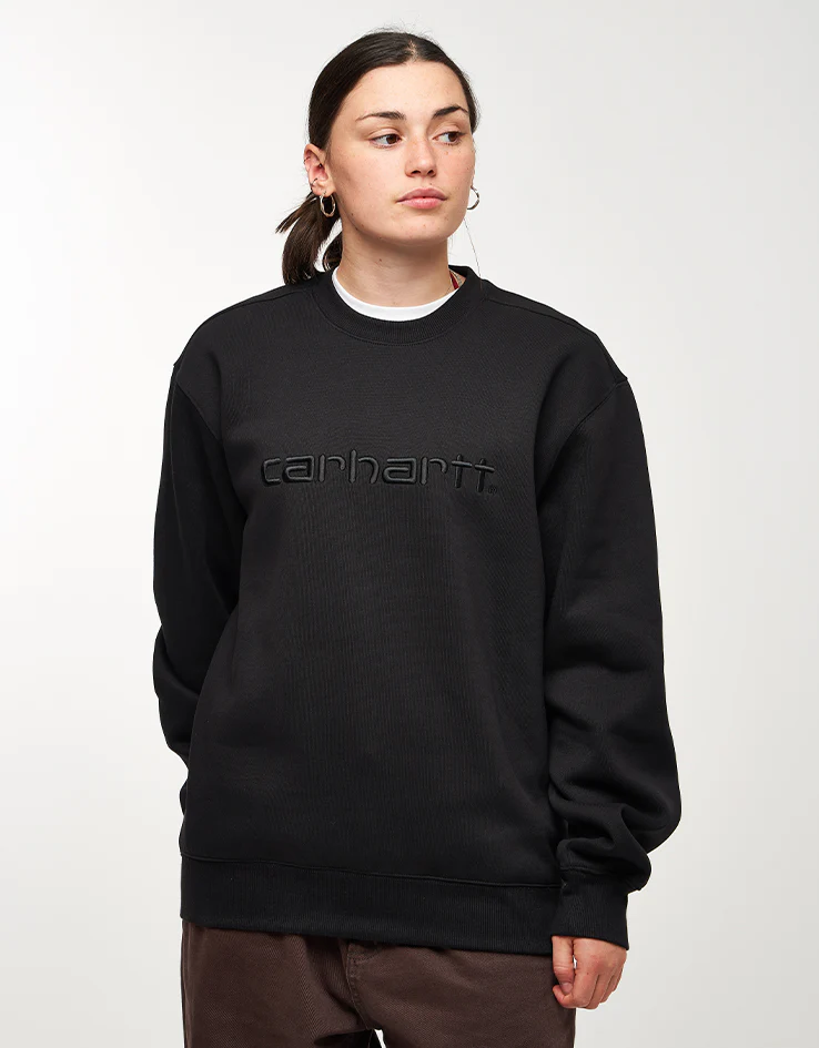 Carhartt WIP Carhartt Sweatshirt - Black/Black - Image 4