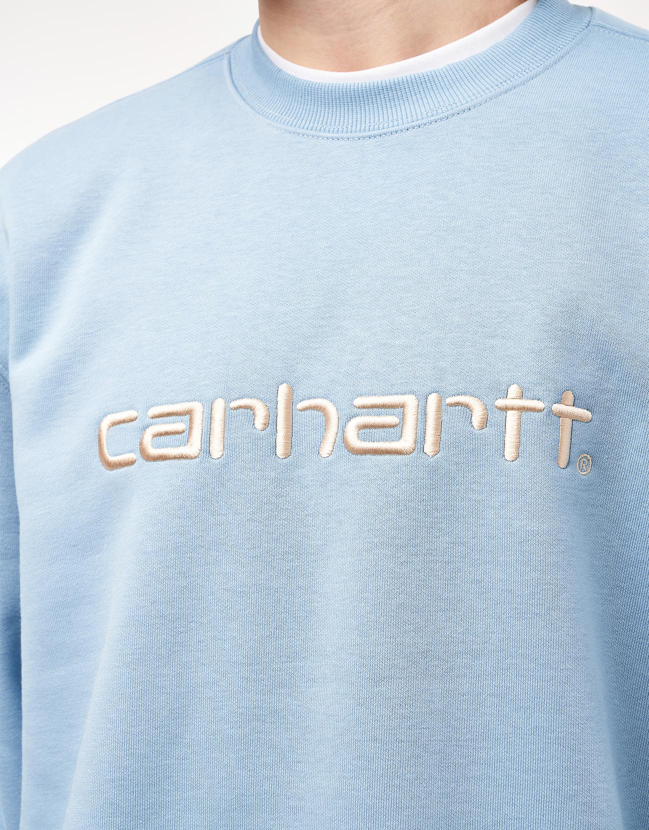 Carhartt WIP Carhartt Sweatshirt - Bluebird/Fleur De Sel - Image 3