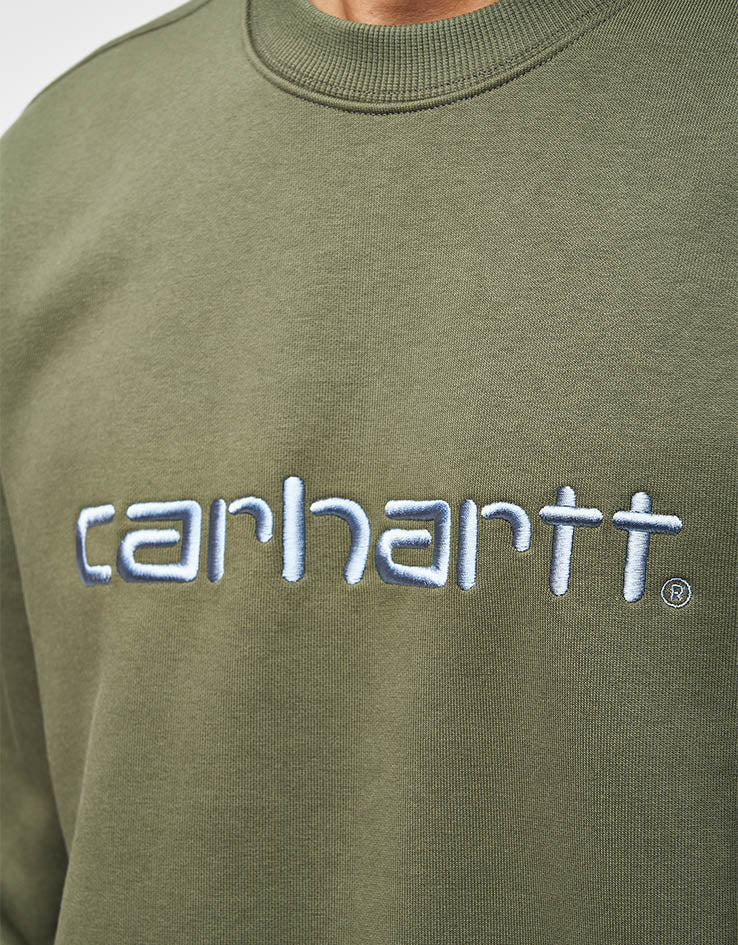Carhartt WIP Carhartt Sweat - Leaf/Tourmaline - Image 3