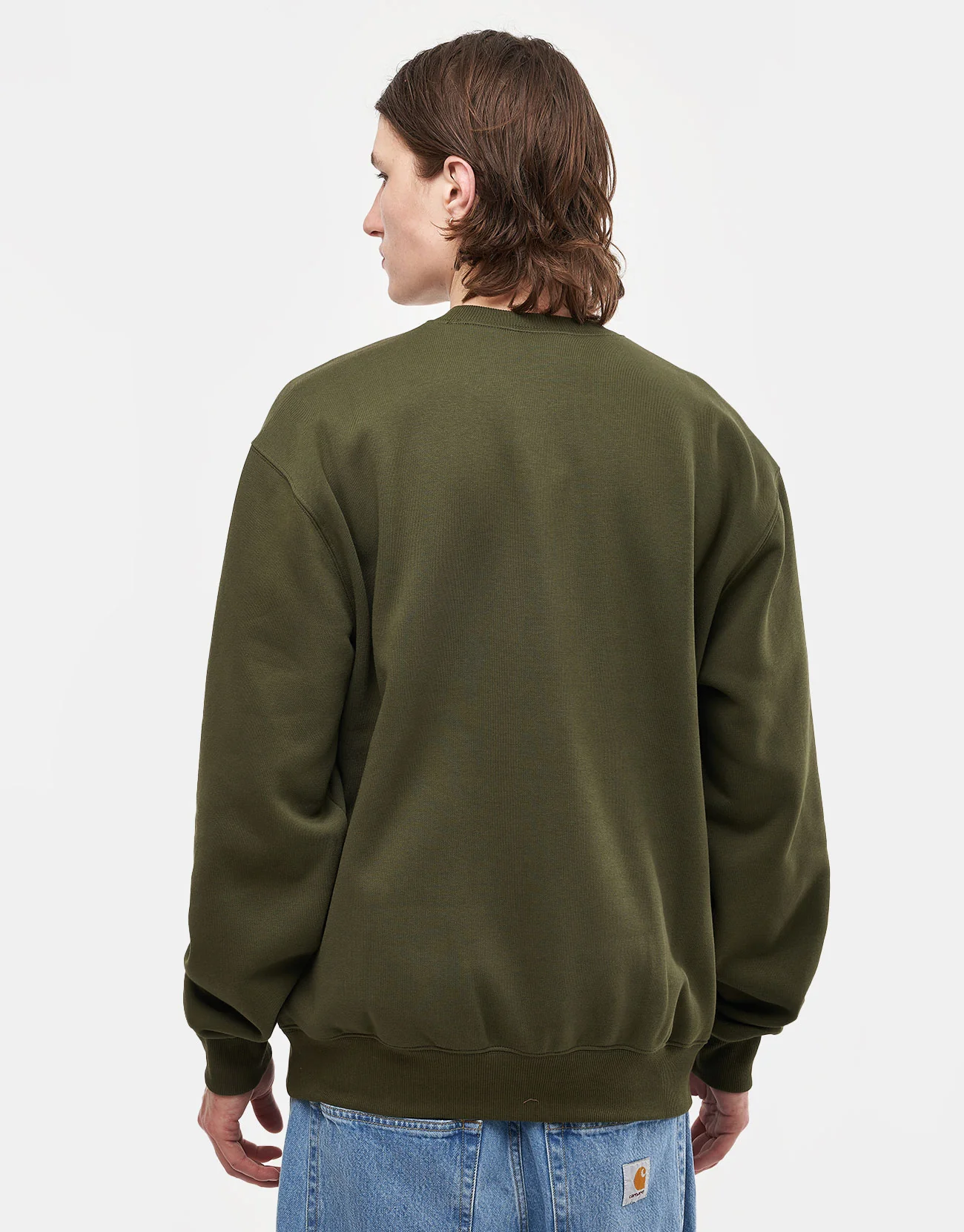 Carhartt WIP Carhartt Sweatshirt - Turtle/Air Pink - Image 2