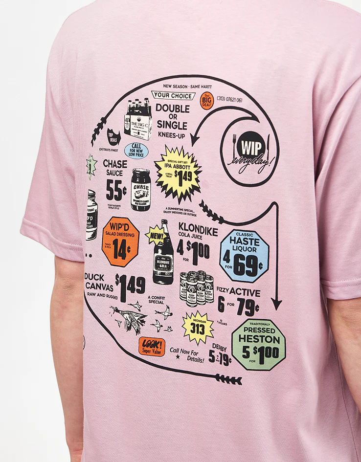Carhartt WIP Catalogue C Logo T-Shirt - Hortensia - Image 7