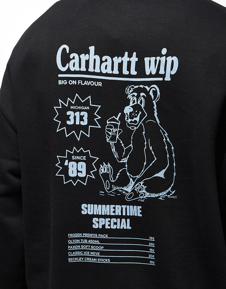 Carhartt WIP Catalogue Sweatshirt - Black/Bluebird - Image 4