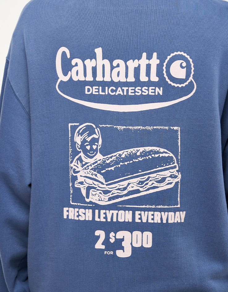 Carhartt WIP Catalogue Sweatshirt - Blue Iris/Air Pink - Image 7