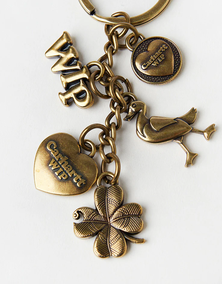 Carhartt WIP Charms Keychain - Gold - Image 4