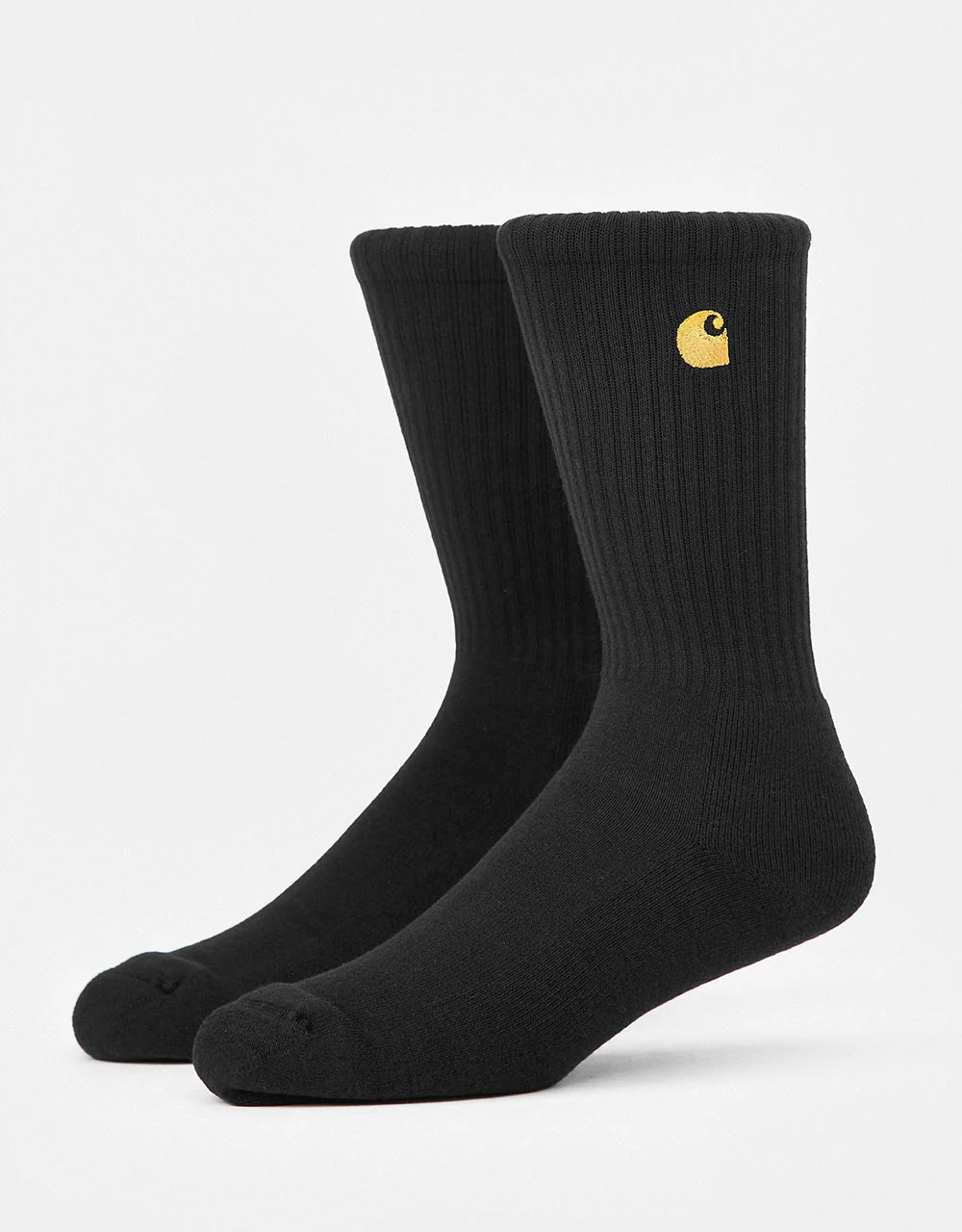 Carhartt WIP Chase Crew Socks - Black/Gold