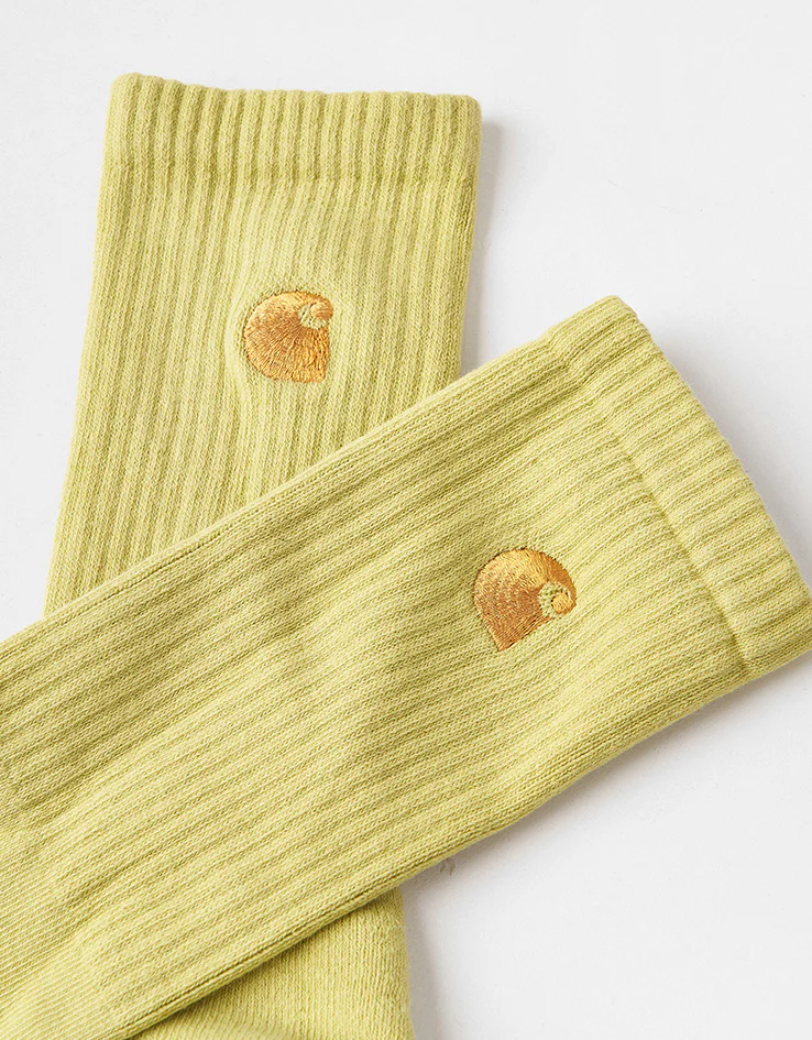 Carhartt WIP Chase Crew Socks - Fandoghi/Gold - Image 3