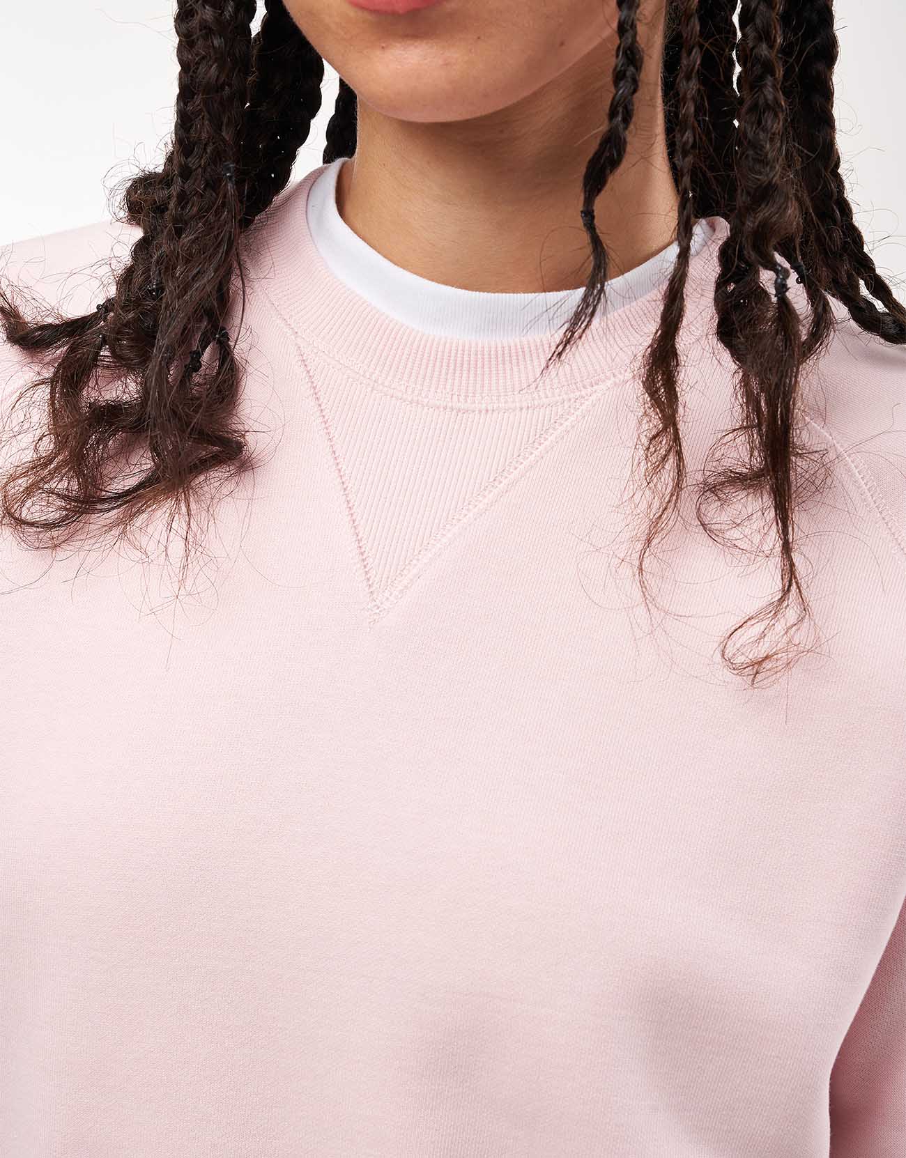 Carhartt WIP Chase Sweatshirt - Air Pink/Gold - Image 7