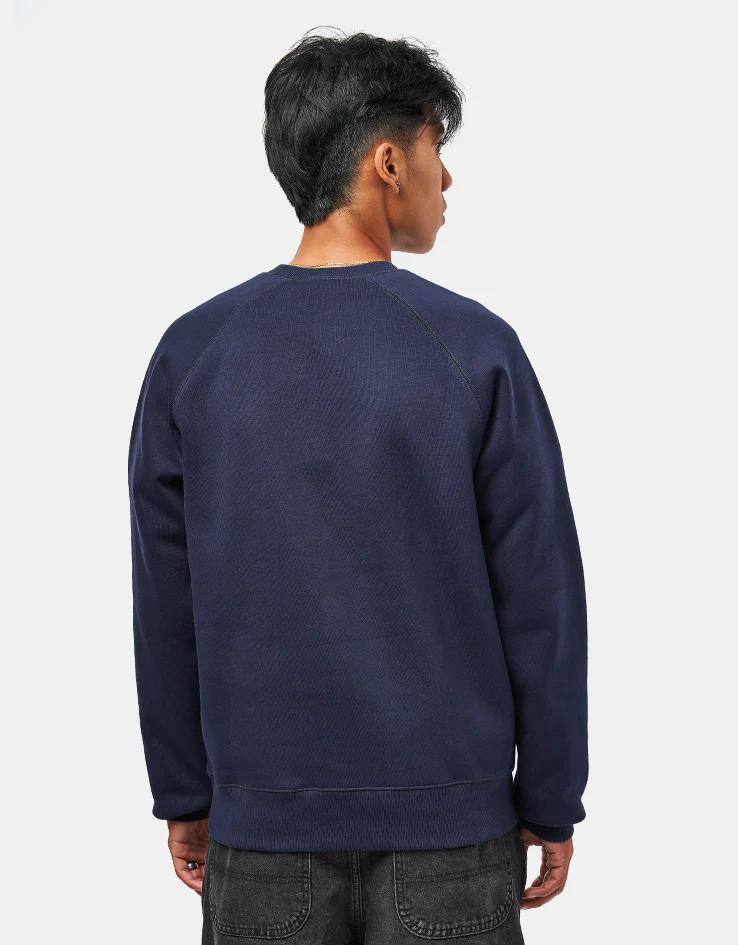 Carhartt WIP Chase Sweat - Jupiter/Gold - Image 2