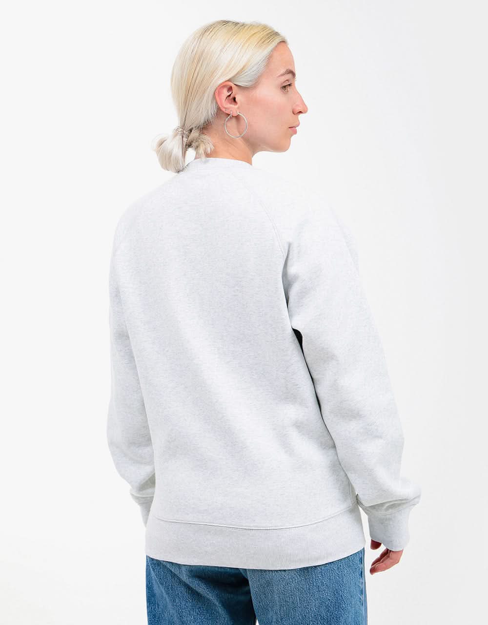 Carhartt WIP Chase Sweatshirt - Ash Heather/Gold - Image 8