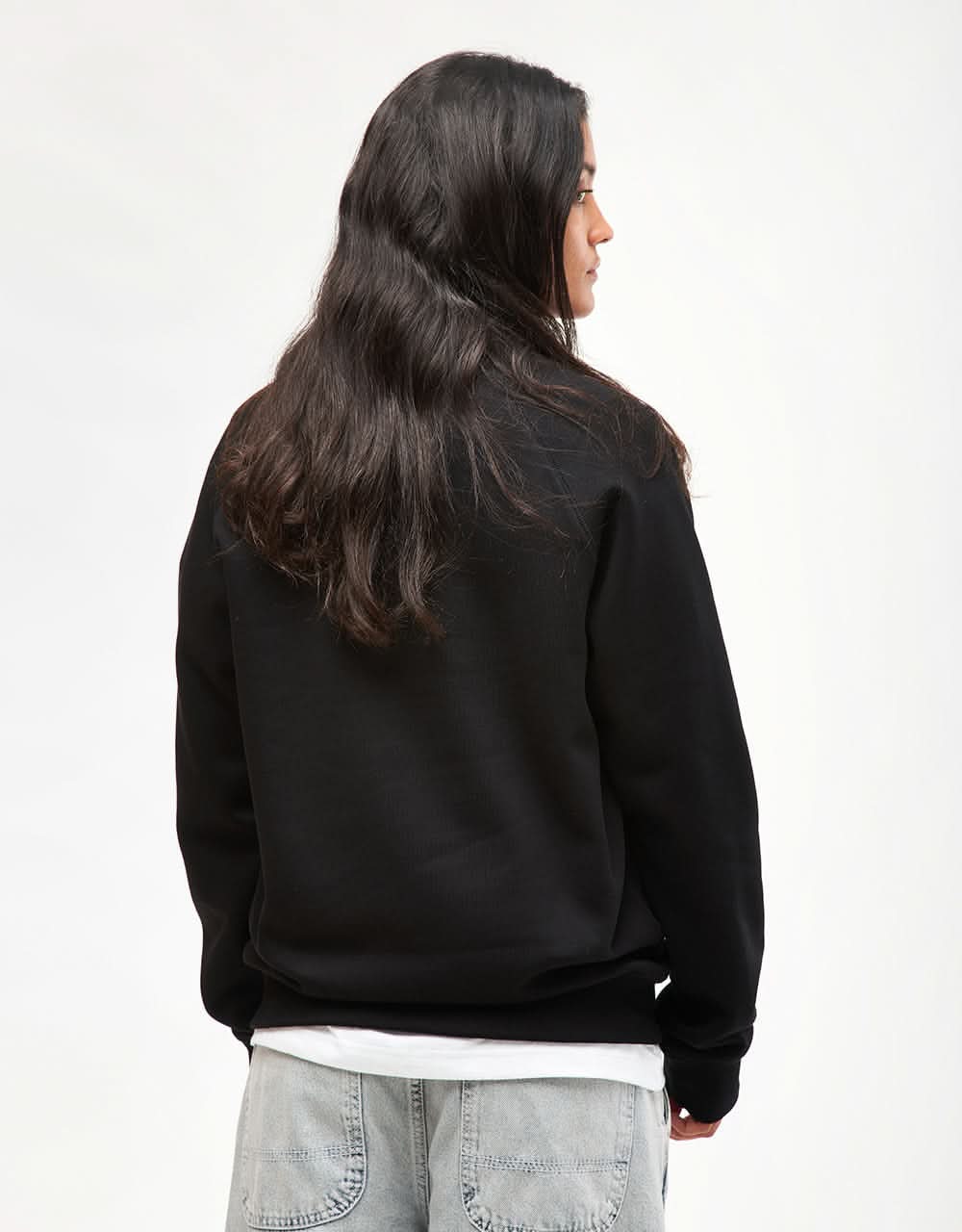 Carhartt WIP Chase Sweatshirt - Black/Gold - Image 7