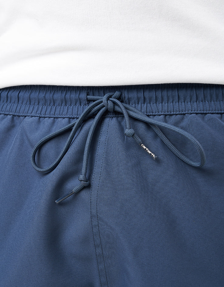 Carhartt WIP Chase Swim Trunks - Dusky Blue/Gold - Image 5