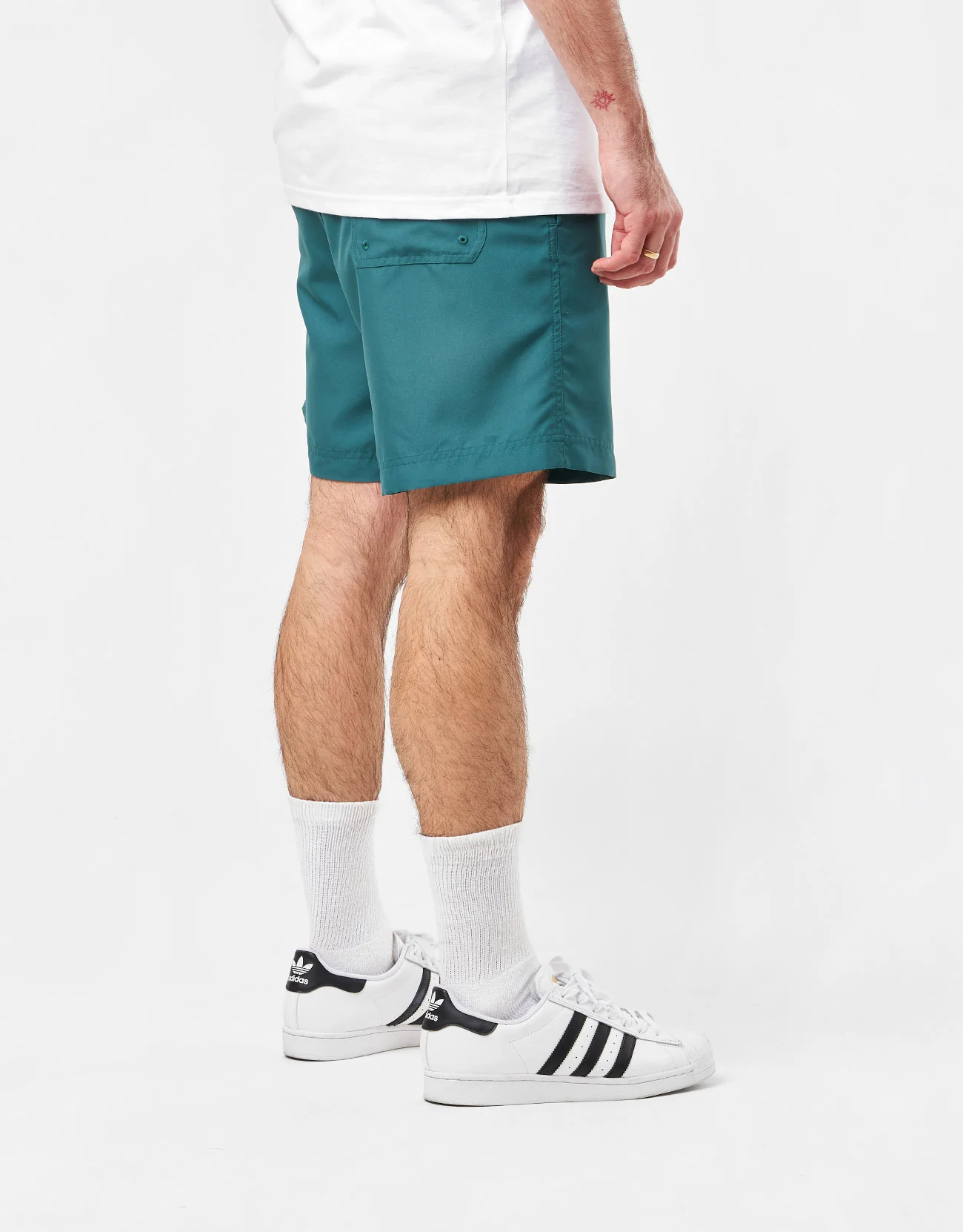 Carhartt WIP Chase Swim Trunks - Rainforest/Gold - Image 3