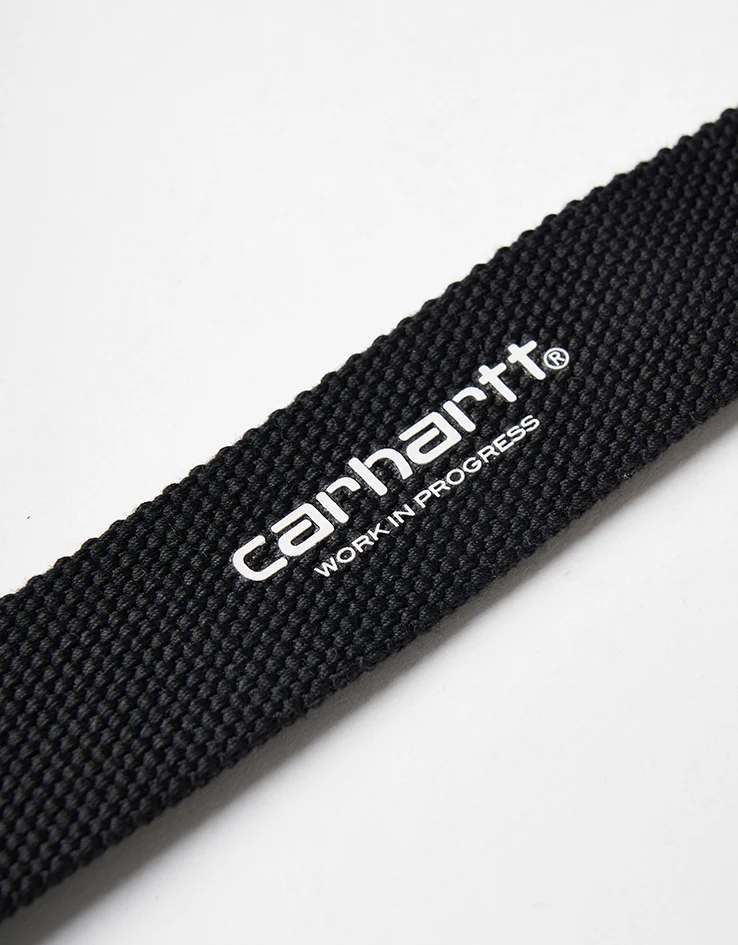 Carhartt WIP Chrome Clip Web Belt - Black - Image 3