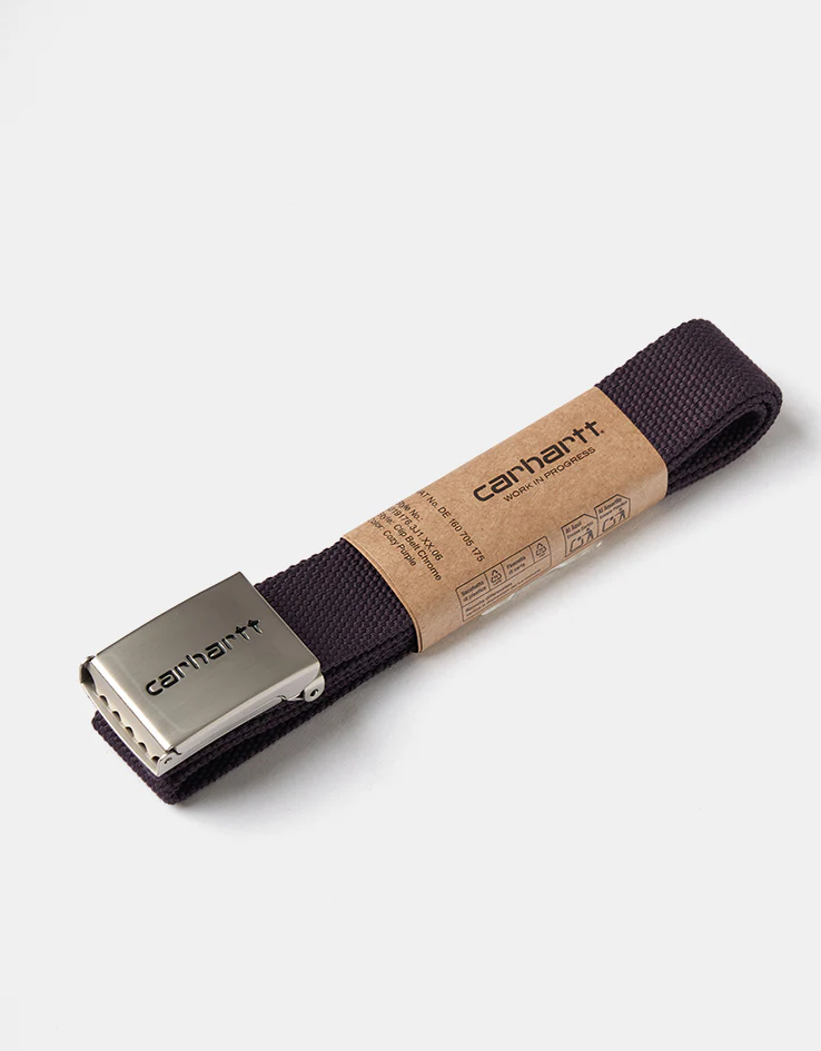 Carhartt WIP Chrome Clip Web Belt - Cozy Purple - Image 4