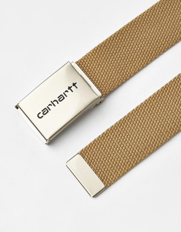 Carhartt WIP Chrome Clip Web Belt - Leather - Image 3