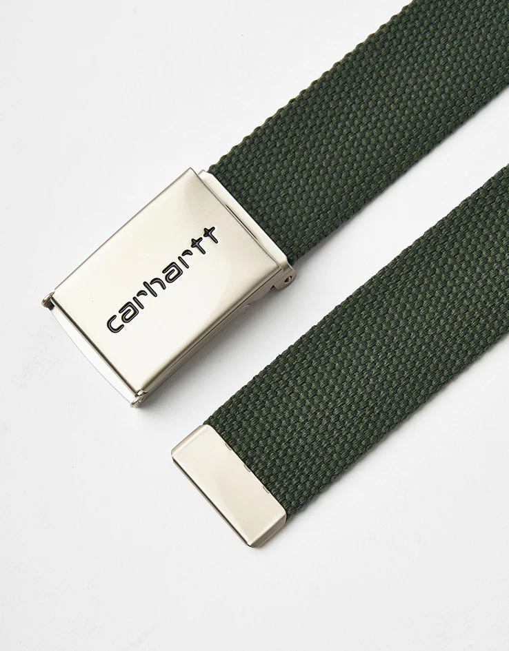 Carhartt WIP Chrome Clip Web Belt - Opuntia - Image 3