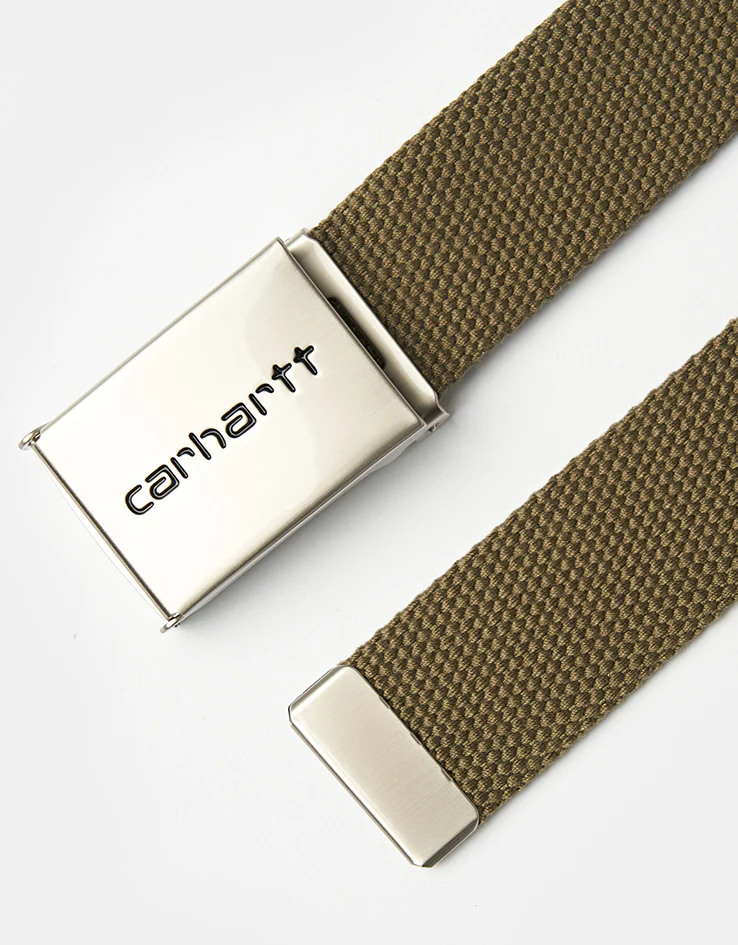 Carhartt WIP Clip Belt Chrome - Brass - Image 2
