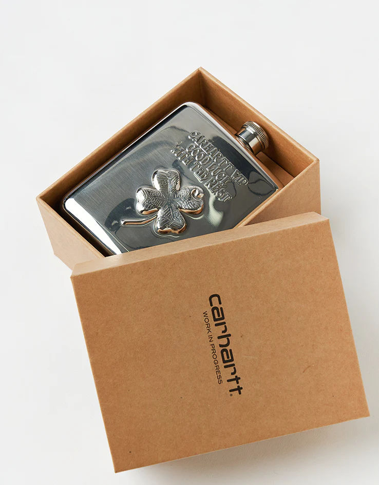 Carhartt WIP Clover Flask - Silver - Image 5
