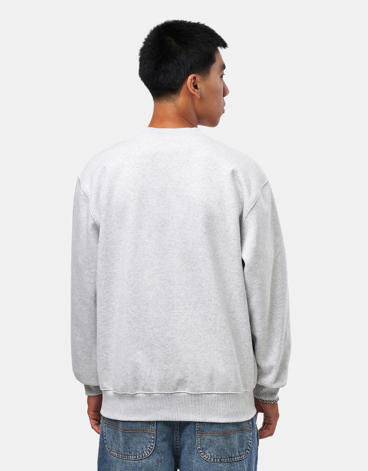 Carhartt WIP Clover Sweat - Ash Heather - Image 2