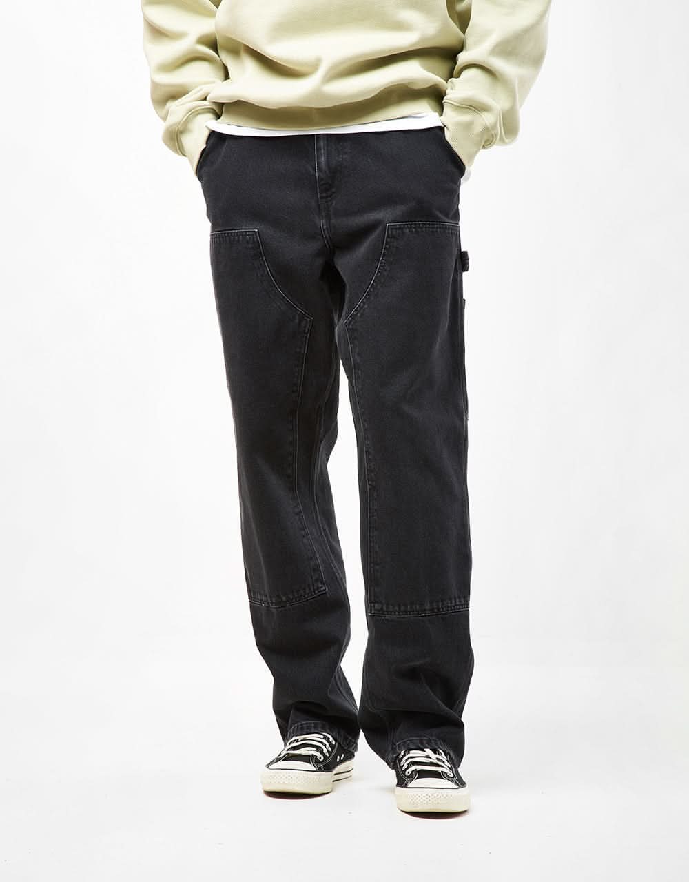 Carhartt WIP Double Knee Pant - Black (Stone Washed) - Image 3