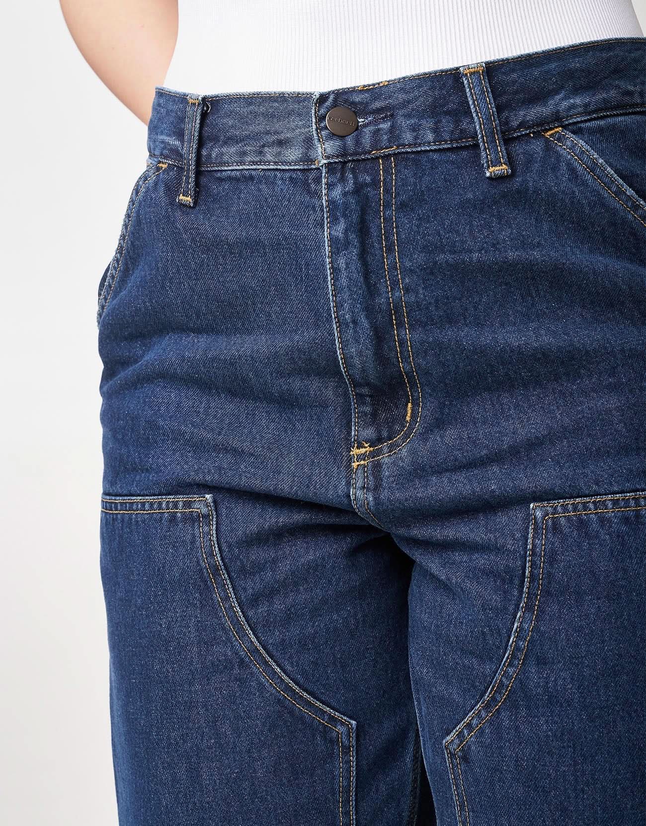 Carhartt WIP Double Knee Pant - Blue (Stone Washed) - Image 15