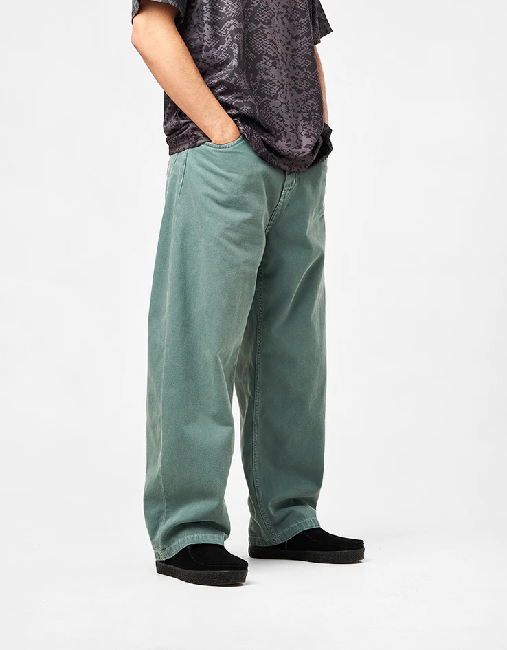 Carhartt WIP Double Knee Pant - Silver Pine (Stone Canvas) - Image 2