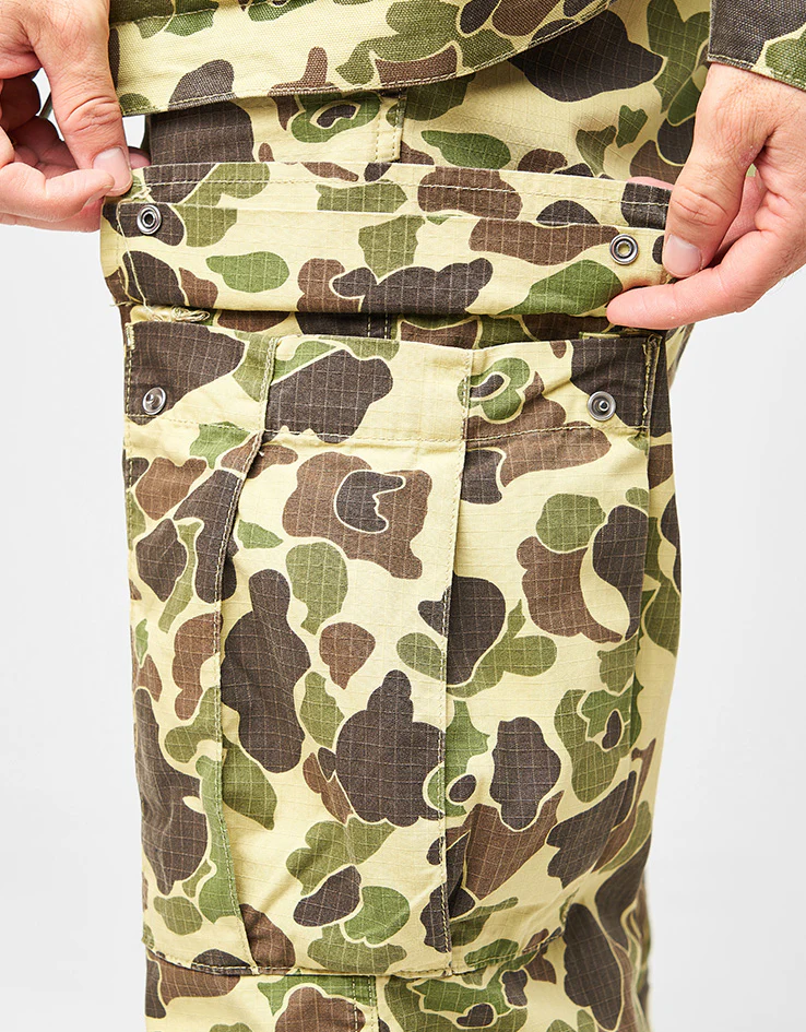 Carhartt WIP Duck Cargo Pant - Camo Duck/Green (Stone Washed) - Image 5