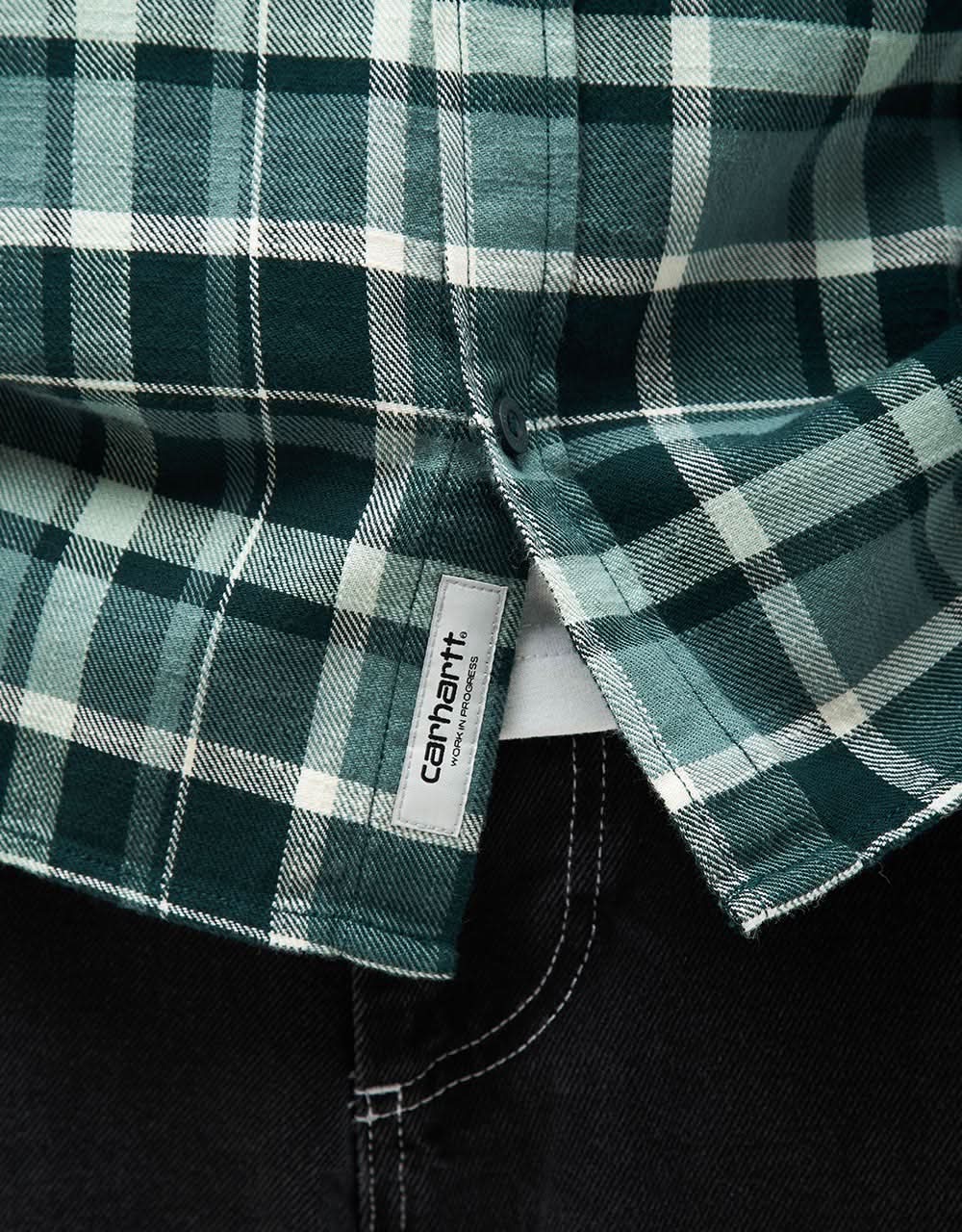 Carhartt WIP Fendrick L/S Shirt - Fendrick Check/Deep Lagoon - Image 5