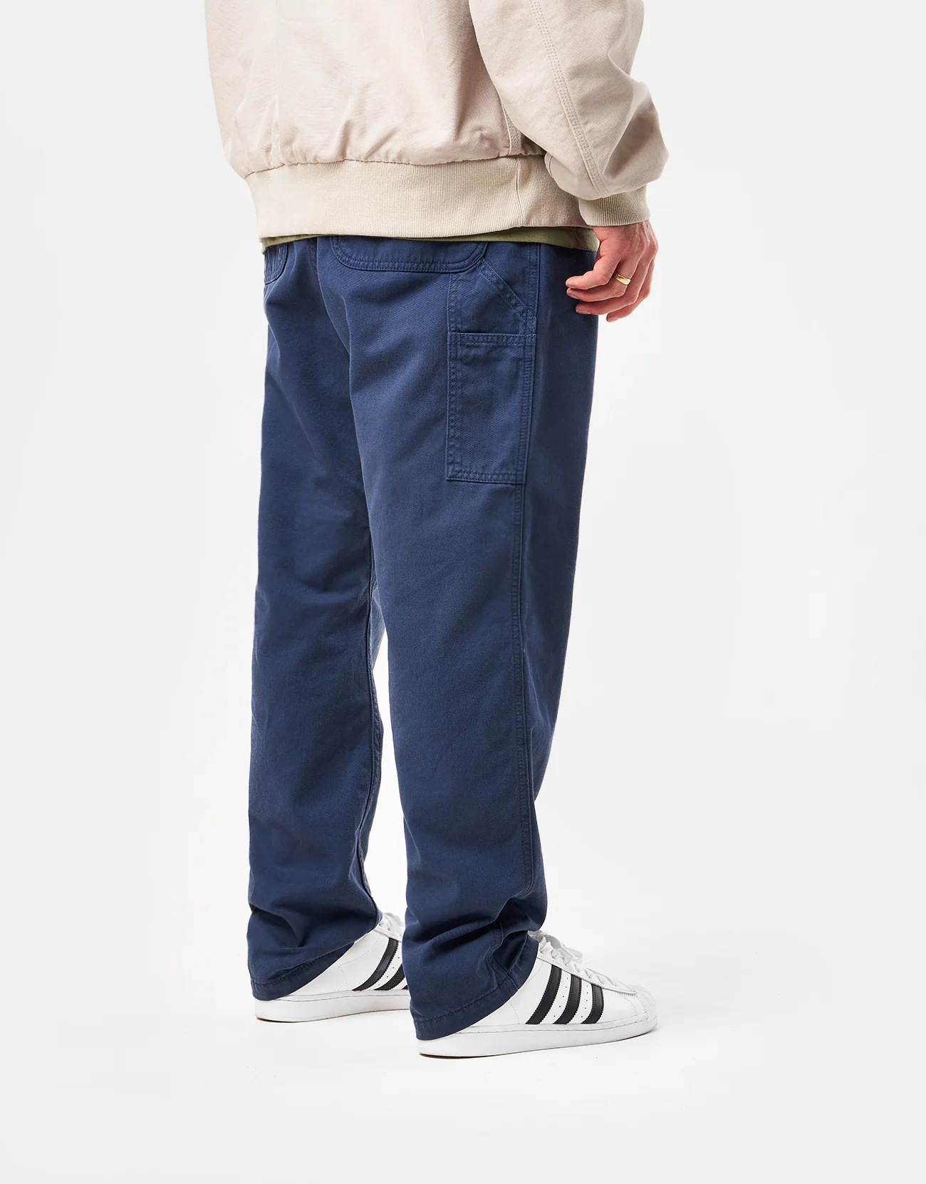 Carhartt WIP Flint Pant - Dusky Blue (Garment Dyed) - Image 3