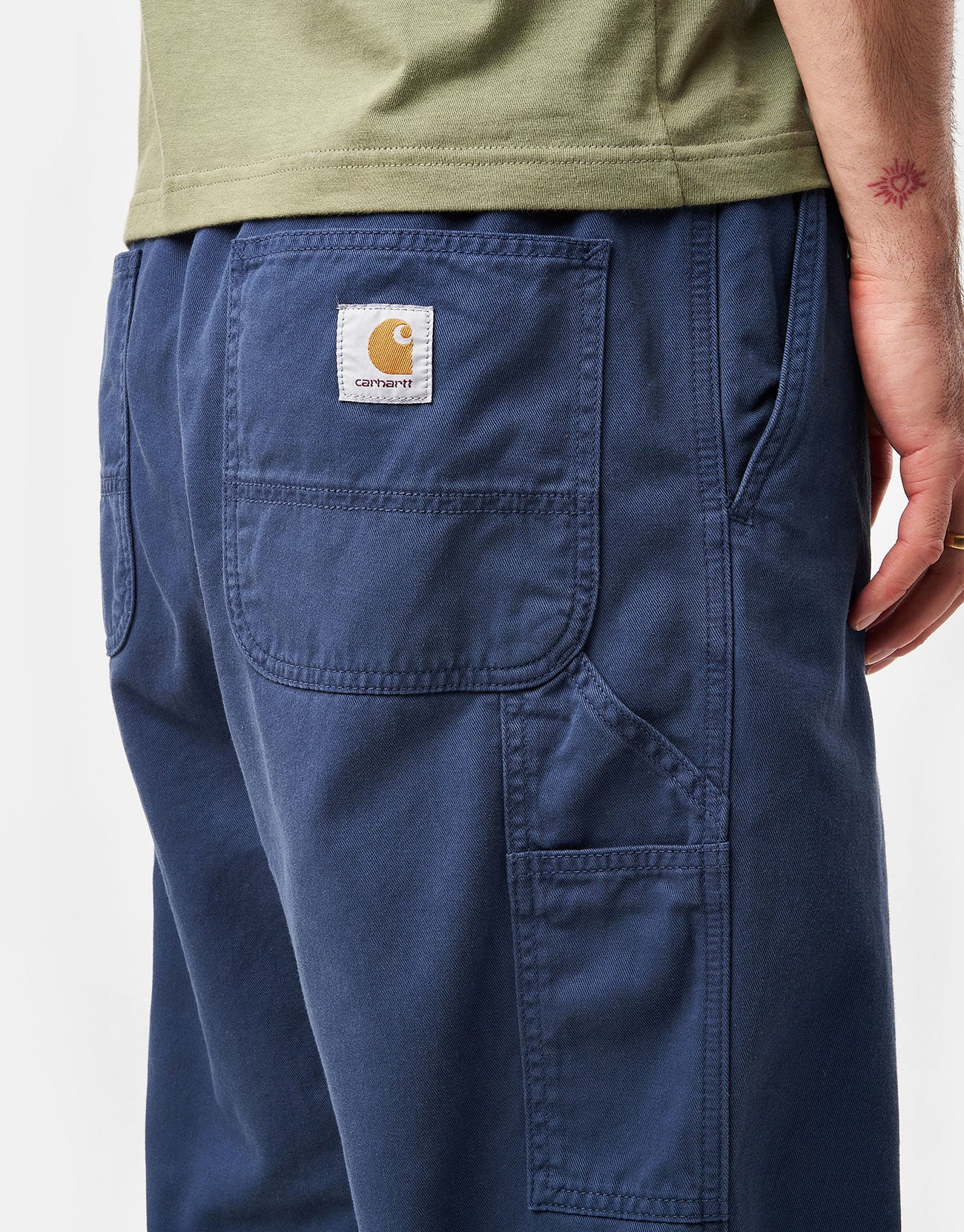 Carhartt WIP Flint Pant - Dusky Blue (Garment Dyed) - Image 4