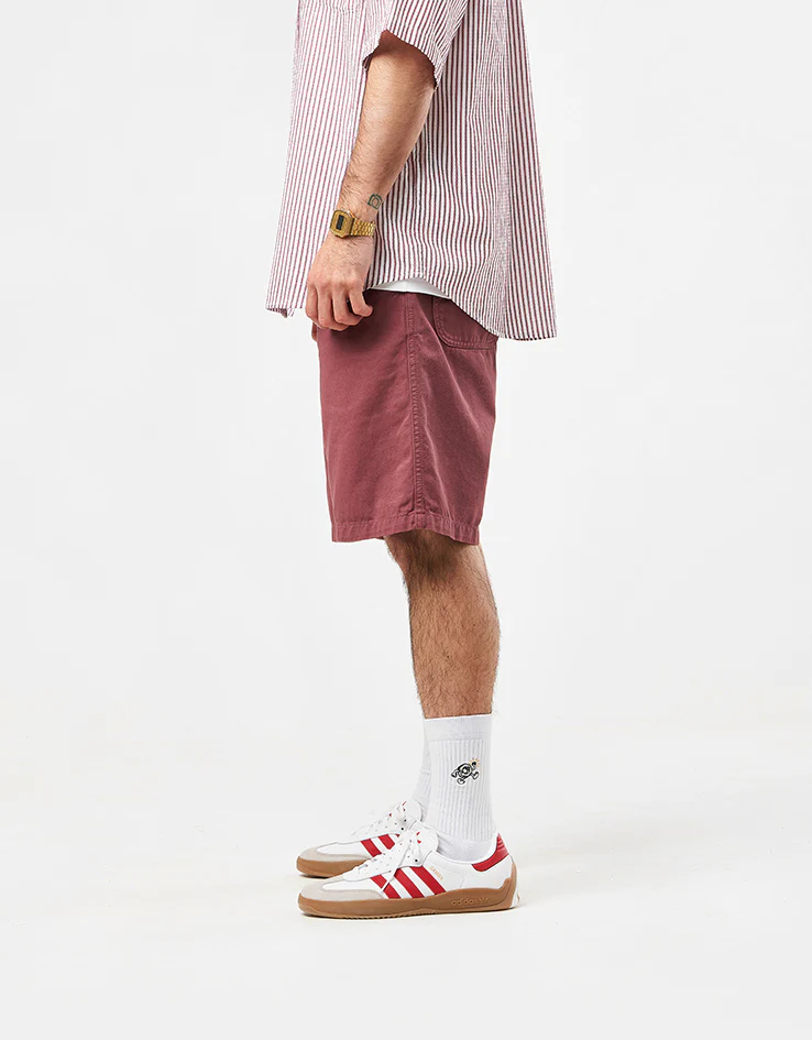 Carhartt WIP Flint Shorts - Dusky Pink (Garment Dyed) - Image 3