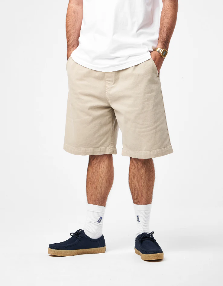 Carhartt WIP Floyde Stretch Twill Shorts - Wall (Garment Dyed) - Image 2