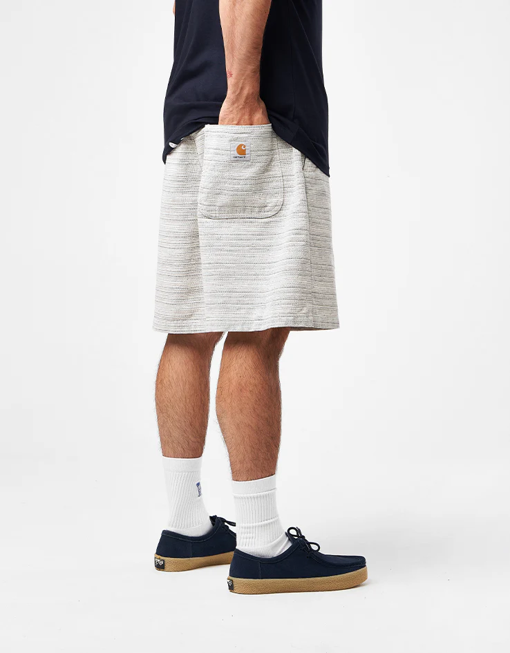 Carhartt WIP Gellar Jacquard Shorts - Gellar Stripe/Wax (Rinsed) - Image 2