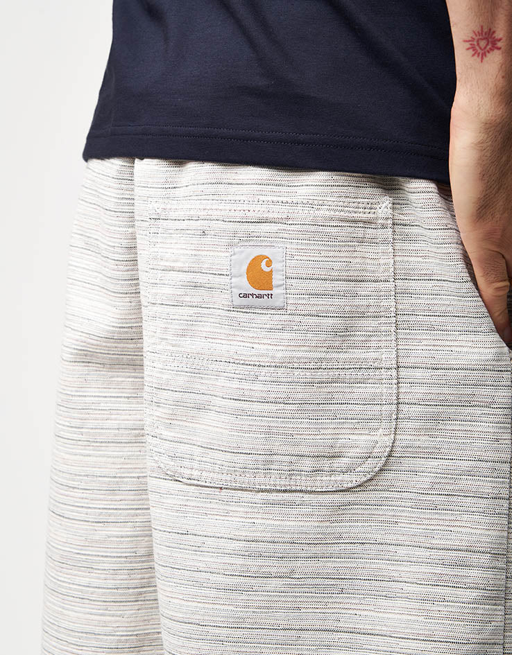Carhartt WIP Gellar Jacquard Shorts - Gellar Stripe/Wax (Rinsed) - Image 4
