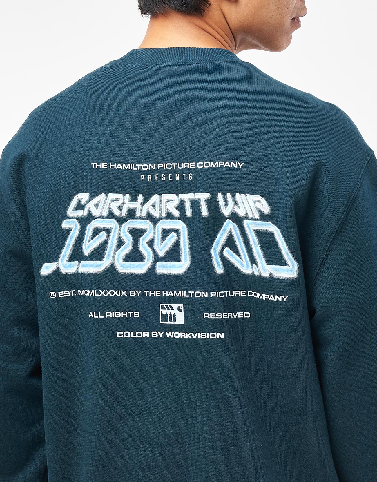 Carhartt WIP Greatest Flicks Sweatshirt - Deep Lagoon - Image 3