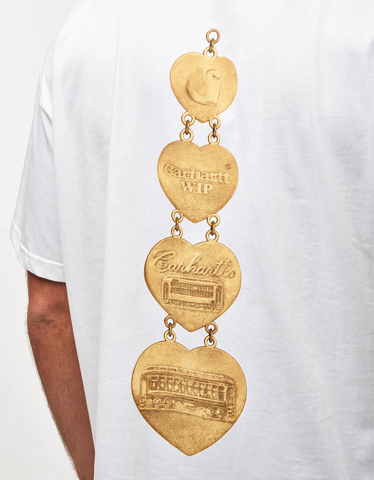 Carhartt WIP Hartt Chain T-Shirt - White - Image 3