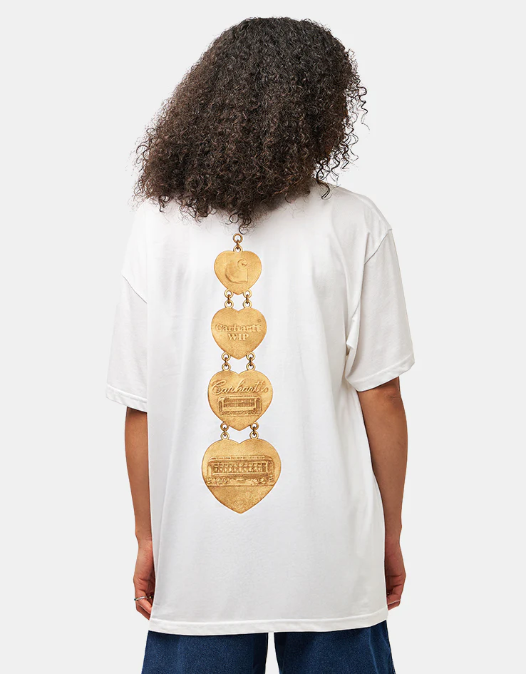 Carhartt WIP Hartt Chain T-Shirt - White - Image 5