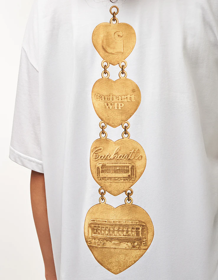 Carhartt WIP Hartt Chain T-Shirt - White - Image 8
