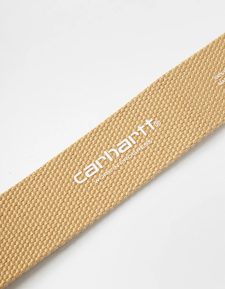Carhartt WIP Heart Clip Web Belt - Dusty H Brown/Gold - Image 4