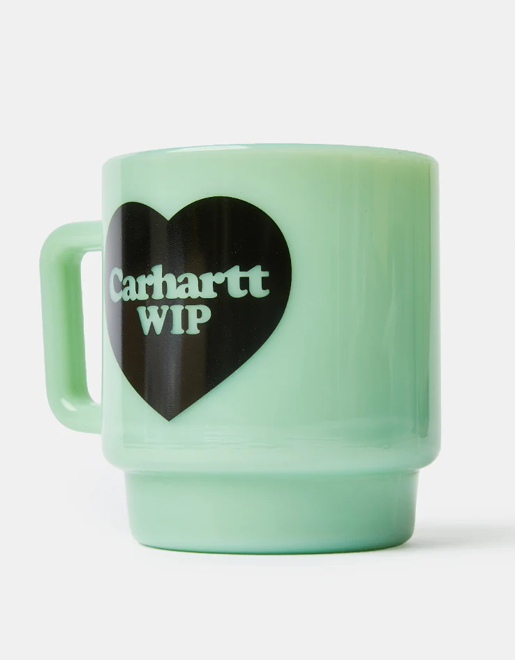 Carhartt WIP Heart Glass Mug - Jade - Image 2