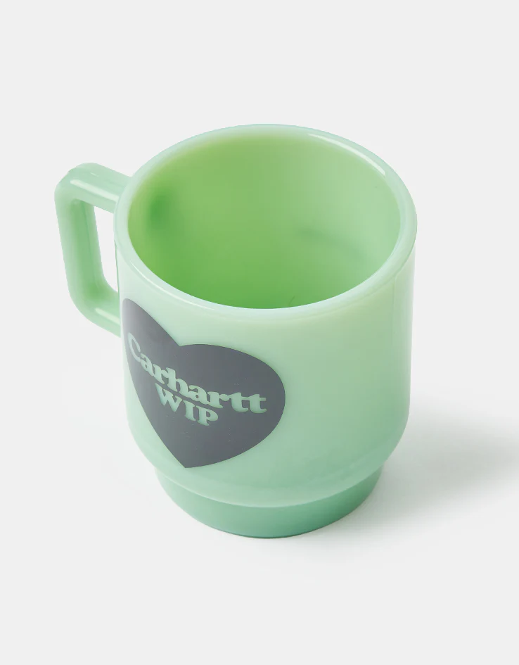 Carhartt WIP Heart Glass Mug - Jade - Image 4