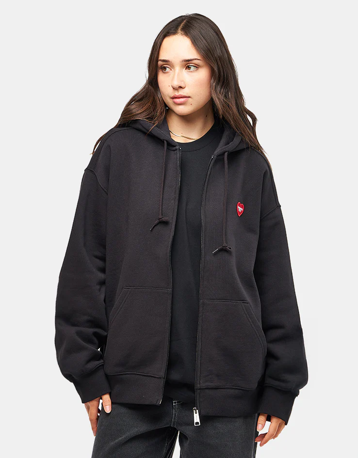 Carhartt WIP Heart II Hartt Hooded Sweat Jacket - Black - Image 7