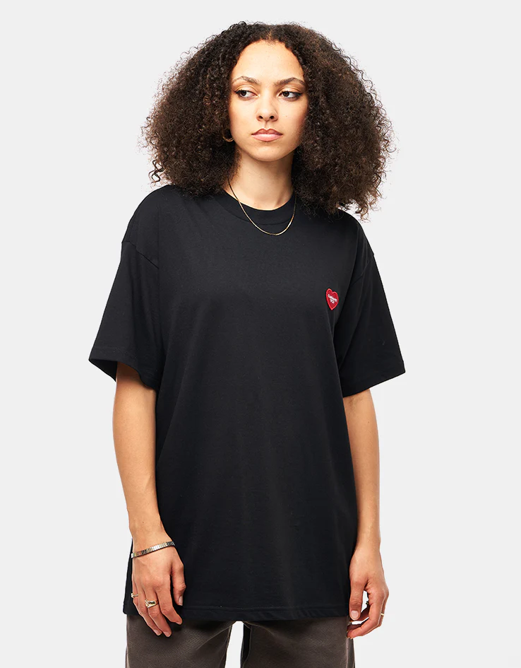 Carhartt WIP Heart II Hartt T-Shirt - Black - Image 6