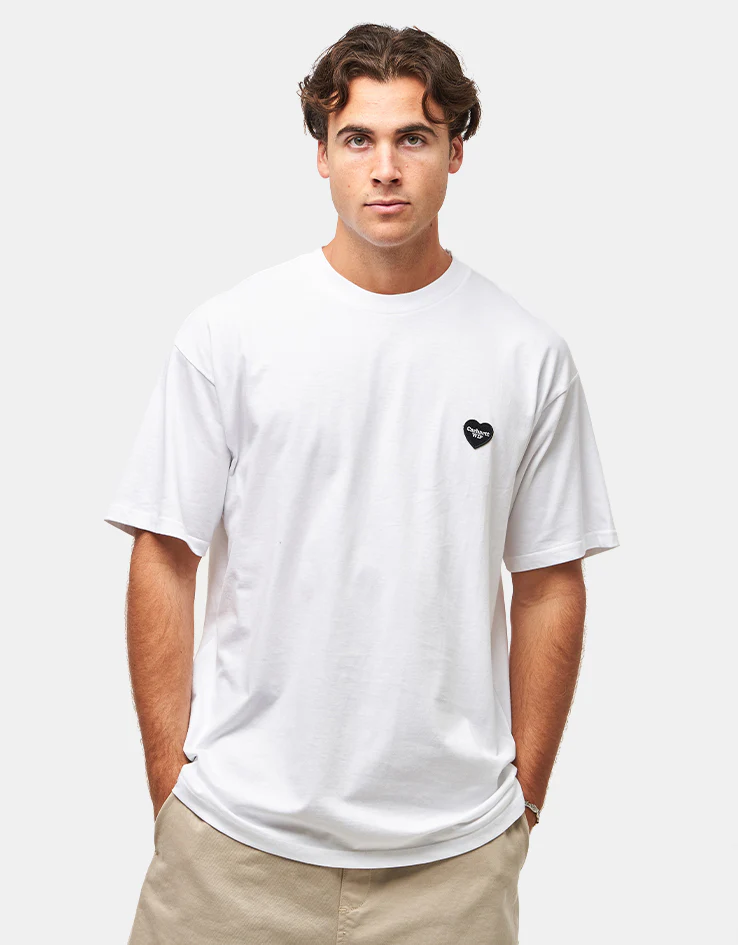 Carhartt WIP Heart II Hartt T-Shirt - White - Image 2