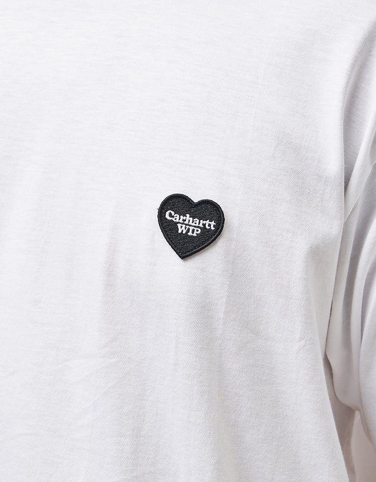 Carhartt WIP Heart II Hartt T-Shirt - White - Image 4