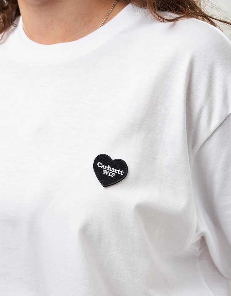 Carhartt WIP Heart II Hartt T-Shirt - White - Image 8
