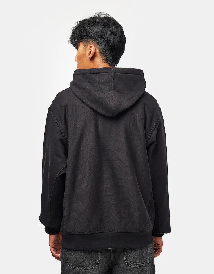Carhartt WIP Hooded American Script Sweatshirt - Black - Image 3